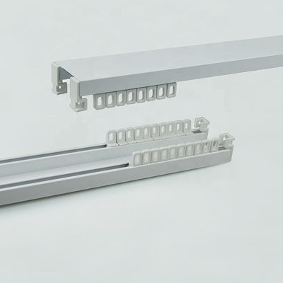 Doppelte Klammer-freie Vorhangschiene-Aluminiumdecken-Vorhang-Bahn für Inneneinrichtung