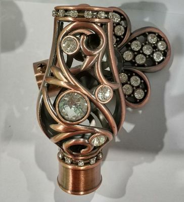 Eisen-Neuheits-Vorhang-Rohr Rod Finial With Electrophoresis Surface