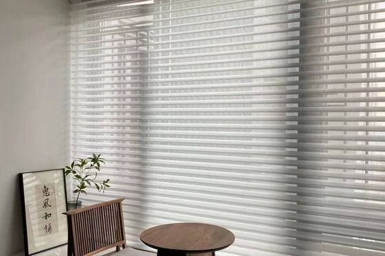 Intelligente elektrische Shangri-La-Vorhänge plätschern Falte für Wohnzimmer
