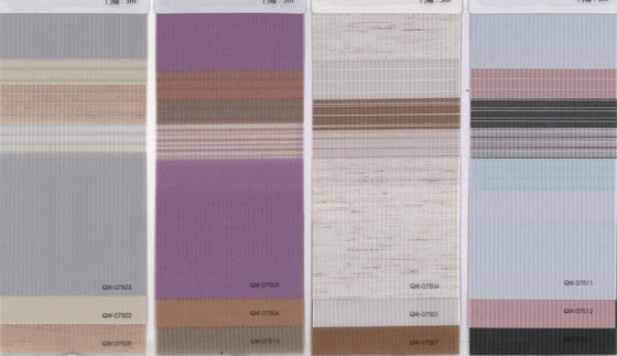 Wasserdichte Rollen-Zebra-Vorhänge, horizontale Rollen-Schatten für Wohnzimmer