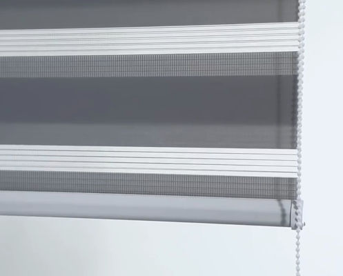 Manuelles halb blindes Zebra-Gewebe macht Polyester-Material für Büro blind