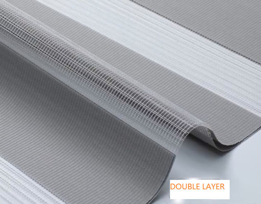 Manuelles halb blindes Zebra-Gewebe macht Polyester-Material für Büro blind