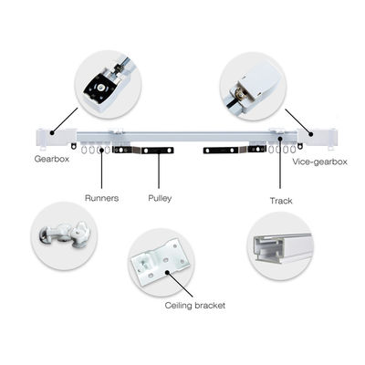 Aluminium-elektrische Vorhanggleisanlage Tuya WIFI für intelligentes Haus