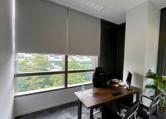 Stromausfall-wasserdichtes Rollen-Jalousie-Polyester-Material für Wohnzimmer-Büro