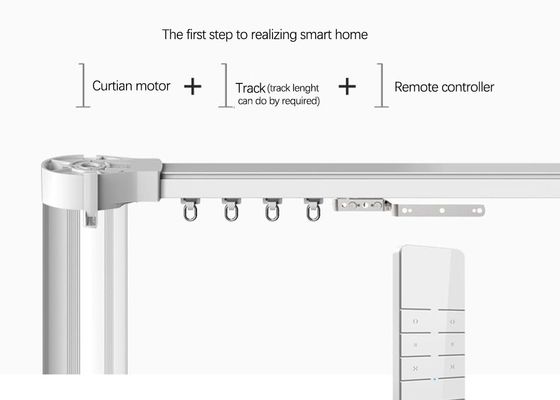 Aluminium-elektrische Vorhanggleisanlage Tuya WIFI für intelligentes Haus