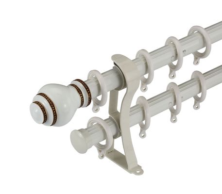32mm komplette fertige Gardinenstangen der starken Pfosten-Hardware-Metallaluminiumstange mit allen Zusätzen