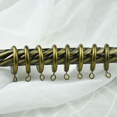 Stangensatz Großhandels- des Fensterdekoration Bronze- Gold-Chrome-Kupfersplittermetalleisernen vorhangs