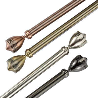 Eleganter langer Hochleistungsvorhang Rod Brackets With Round Finials