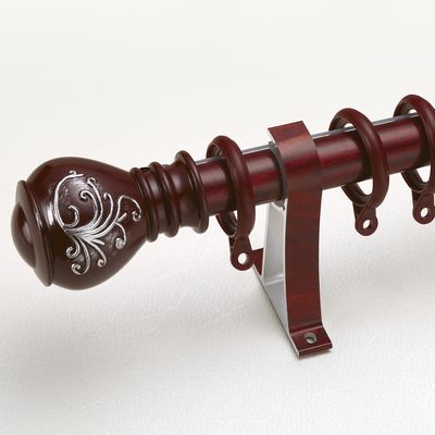 Holzprodukt-Harz Australiens 29mm zurück lassen geschnitztes Plastik-Hardware-Falbel-Gardinenstange-Aluminium fallen