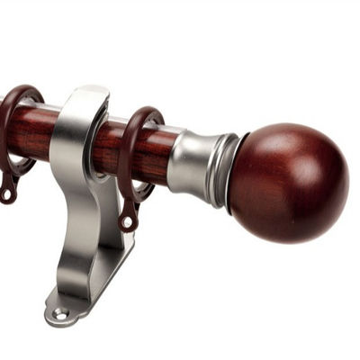 Hölzerne Gardinenstange Großbritannien-Entwurfs-Wohnzimmer-Fenster-Gardinenstange, Rod Finials, Wohnzimmer-Gardinenstange