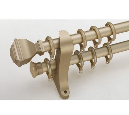 Aluminiumrohr-doppelter Vorhang Rod Holder Image Curtain des Wand-Berg-28mm