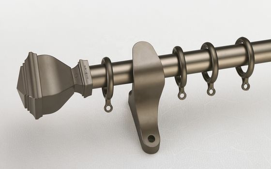 Aluminiumrohr-doppelter Vorhang Rod Holder Image Curtain des Wand-Berg-28mm