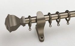 Aluminiumrohr-doppelter Vorhang Rod Holder Image Curtain des Wand-Berg-28mm