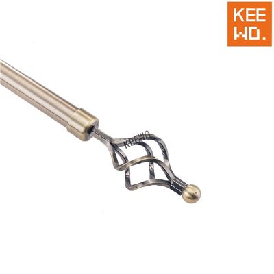 28mm ausdehnbares Vorhang-Rohr-Rod Silver Color For Home-Fenster