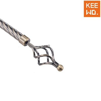 28mm ausdehnbares Vorhang-Rohr-Rod Silver Color For Home-Fenster