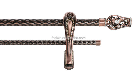 Dekorations-klassische Entwürfe Anti- - Messing- Gold-Chrome-Anti-Kupfer-Splitter-Fertigungsmetalleiserner vorhang Rod
