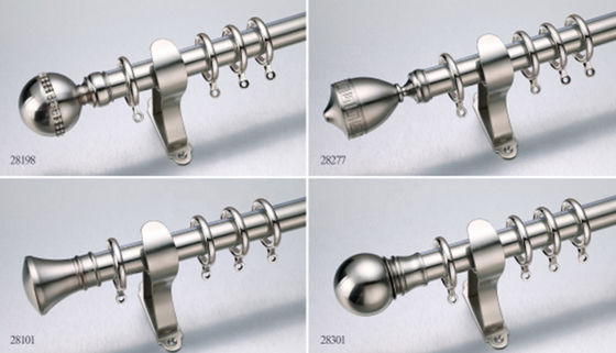 Modernes Vorhang-Rohr-Rod Metal Stainless Steel Material-Bronzenickel-Farbe
