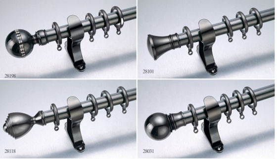 Modernes Vorhang-Rohr-Rod Metal Stainless Steel Material-Bronzenickel-Farbe