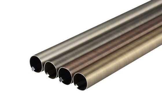 Doppeltes dekoratives SS-Vorhang-Rohr Rod Black Color With 6 Meter Längen-