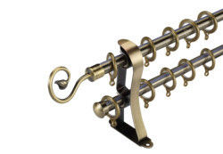 Metallaluminiumvorhang-Rohr-Rod Anti Rust With Cover-Klammer-Ring