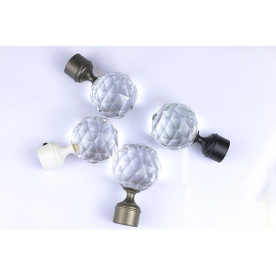 Dekorative Glasgröße vorhang-Rohr-Rod Leaf Finials Withs 22mm 25mm
