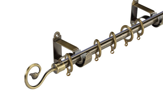 Rod Aluminum Bar Ceiling Mount-Vorhang-Rod Double Bracket Wall Curtain-Klammer