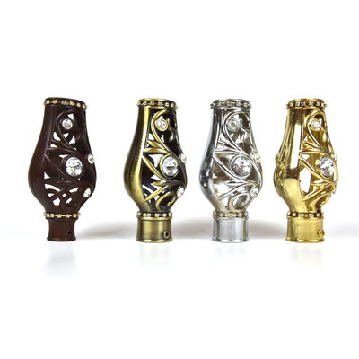 Kronen-Form-Vorhang Rod Head Crystal Material Durable für Dekoration