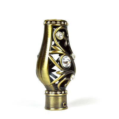 Kronen-Form-Vorhang Rod Head Crystal Material Durable für Dekoration