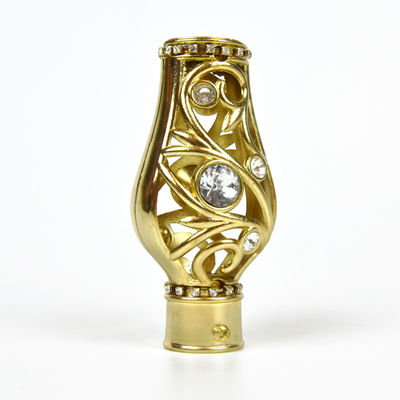 Kronen-Form-Vorhang Rod Head Crystal Material Durable für Dekoration