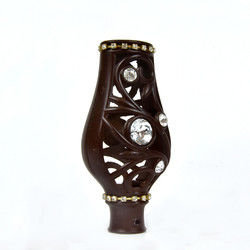 Kronen-Form-Vorhang Rod Head Crystal Material Durable für Dekoration