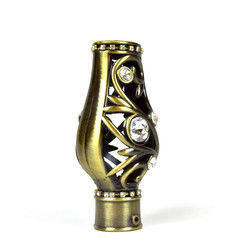 Kronen-Form-Vorhang Rod Head Crystal Material Durable für Dekoration