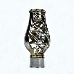 Kronen-Form-Vorhang Rod Head Crystal Material Durable für Dekoration