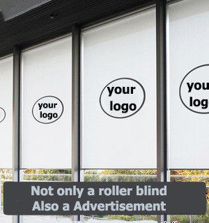 Polyester-materielle Rollen-Vorhang-Vorhänge für Anzeigen-Druck-Logo