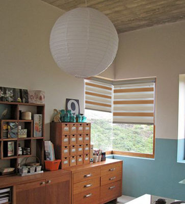 Horizontales InnenZebra-blinde Vorhang-Doppelschicht für Wohnzimmer