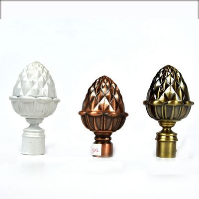 kupferne Bronzefarbe 19mm Fenster-Vorhang-Rod Accessories With Gold Slivers