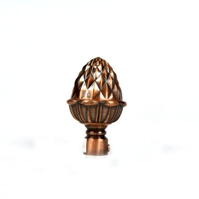 kupferne Bronzefarbe 19mm Fenster-Vorhang-Rod Accessories With Gold Slivers