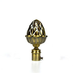 kupferne Bronzefarbe 19mm Fenster-Vorhang-Rod Accessories With Gold Slivers