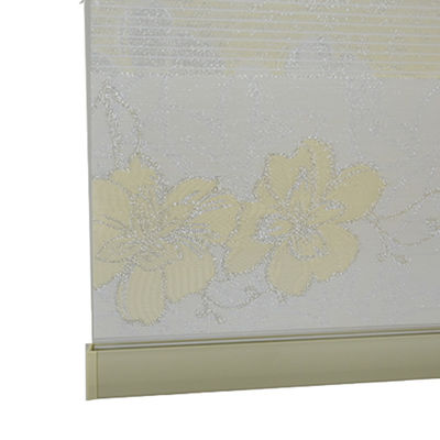 Doppelter Stromausfall-Rollen-Zebra-blinder Vorhang-horizontales Art-Polyester-Garn-Material