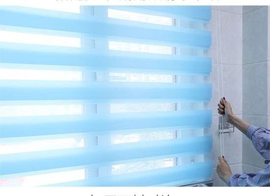 Horizontaler rollender Zebra-blinder Vorhang für Wohnzimmer-Schlafzimmer