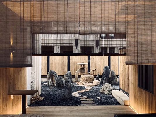 Sonnenschutz-Hotel-Art Vorhänge, Balkon-Bambusvorhänge für Tee-Raum-Studien-Büro-Hotel