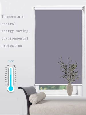 Stromausfall-drapiert wasserdichtes Gewebe-Büro-Fenster Gray Color For Indoor Decoration