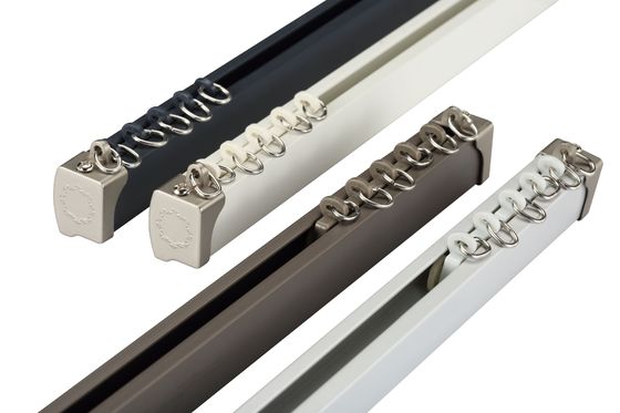 Aluminiumvorhang-Schienenstrang-weiße Farbe für Inneneinrichtung ODM