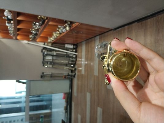 Großhandelskristallgoldgardinenstangemetallfinials-Gardinenstangezusätze für Gardinenstangen