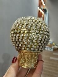 Großhandelscrystal round gold studded diamond-Vorhang-Ball der hohen Qualität NEUE Finials