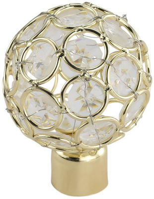 Dekorative Glashauptvorhang-Rod Accessories Curtain Finials For-LuxusGardinenstangen