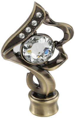 Dekorative Glashauptvorhang-Rod Accessories Curtain Finials For-LuxusGardinenstangen