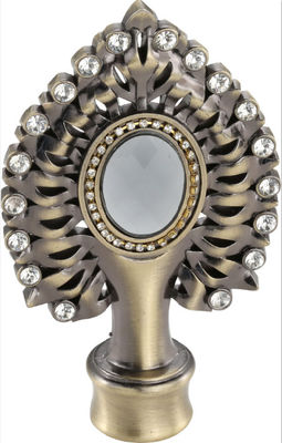 Dekorative Glashauptvorhang-Rod Accessories Curtain Finials For-LuxusGardinenstangen