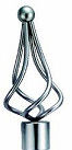 Dekorative Glashauptvorhang-Rod Accessories Curtain Finials For-LuxusGardinenstangen