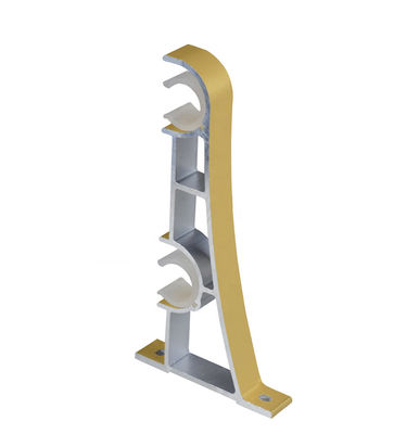 Dekorative Metalldecken-doppelter Berg-Kupfer-Vorhang Rod Bracket