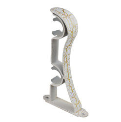 Dekorative Metalldecken-doppelter Berg-Kupfer-Vorhang Rod Bracket